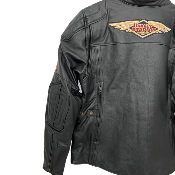 Harley-Davidson® Women's Leather Motorcycle Jacket Large - Picture 7 of 16
